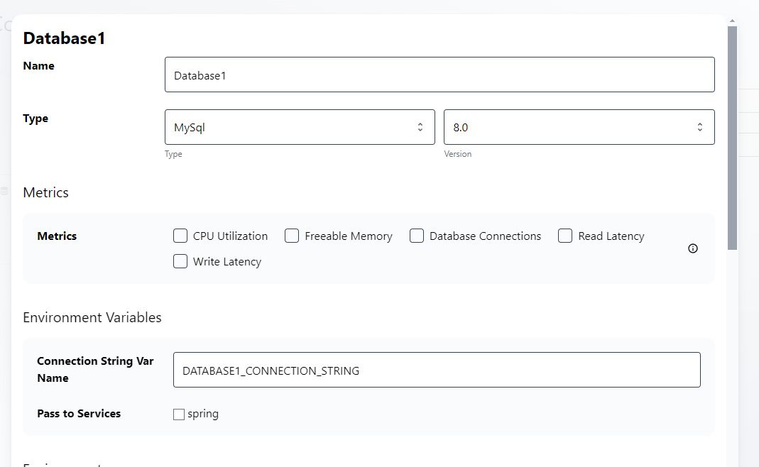 Datastore Configuration